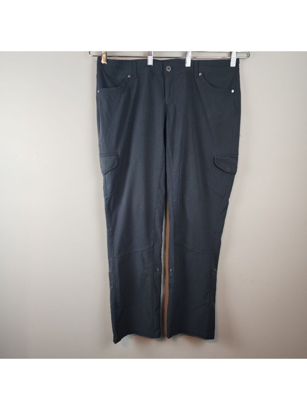 Kuhl hiking pants sz 18 W Reg women gray roll up legs outdoorsy